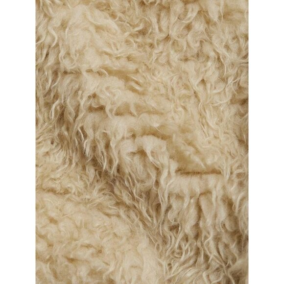 NEW MM6 Maison Margiela Faux Fur Teddy Jacket BEIGE SIZE 36 (0)/100%AUTHENTIC - Picture 5 of 6